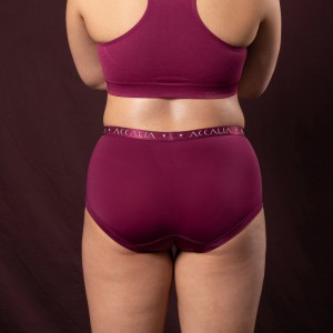 Aliya – Period Underwear with Bridge (Plum)