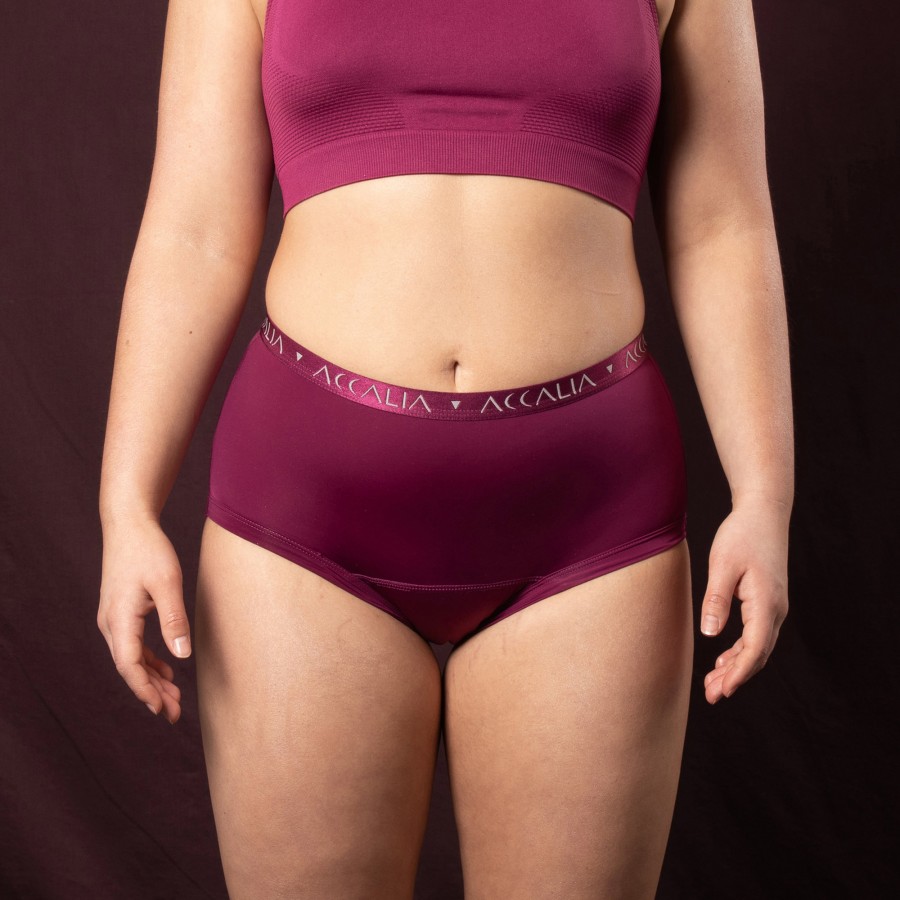 Aliya – Period Underwear with Bridge (Plum)