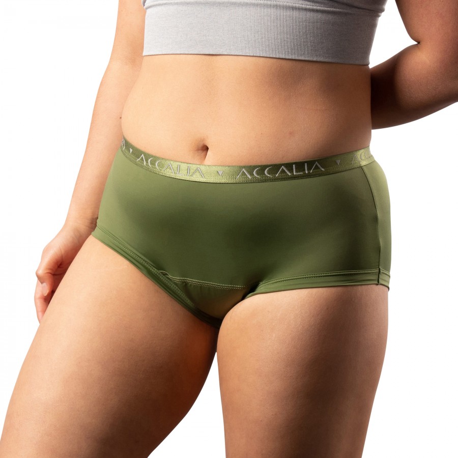 Aliya – Period Underwear with Bridge (Olive)