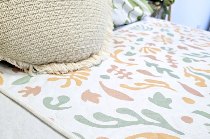 Conni Organic Bed Pad on Bed