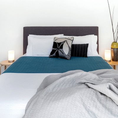 Conni X-wide Reusable Bed Pad with Tuck-ins - Teal Blue