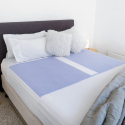 Conni X-wide Dual Reusable Bed Pad with Tuck-ins - Mauve