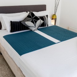 Conni X-wide Dual Reusable Bed Pad with Tuck-ins Charcoal - 2PACK