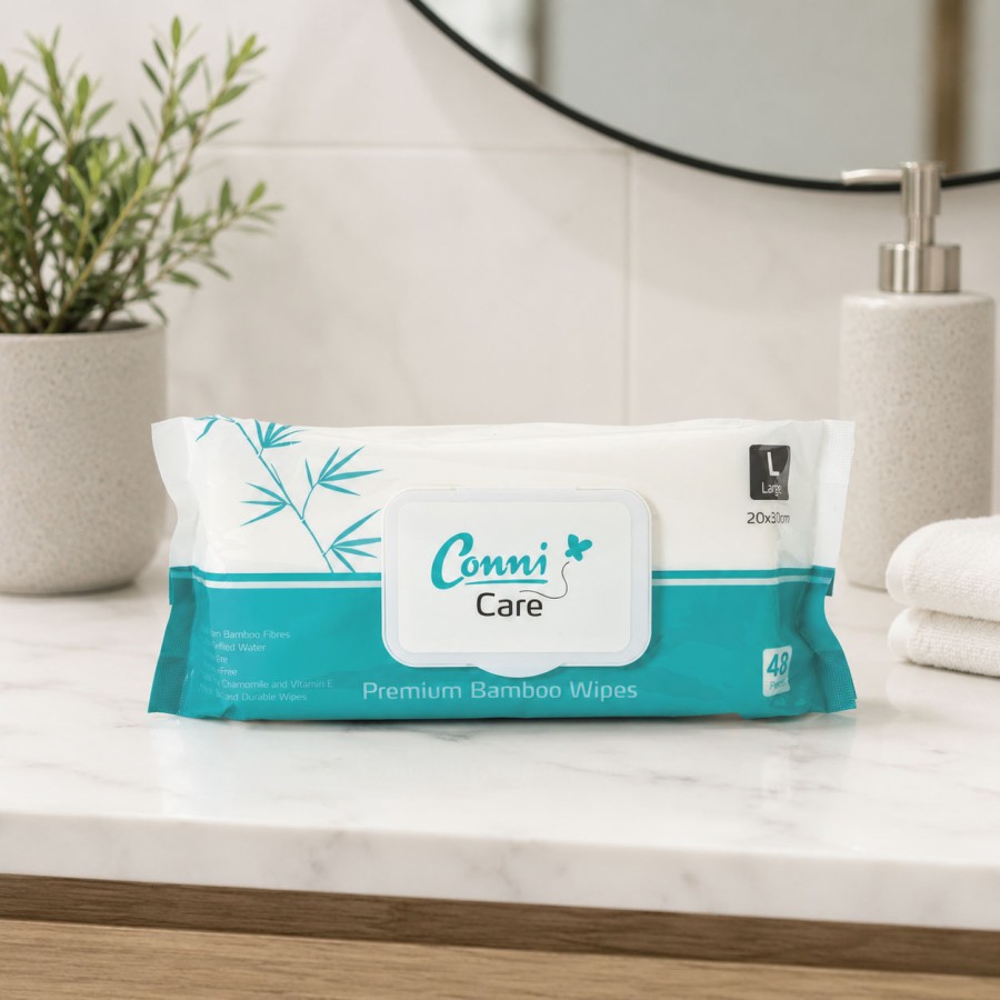 Conni Care - Premium Bamboo Wipes - Pack of 48