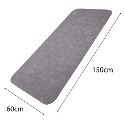 Anti Slip Absorbent Floor Mat - Long Runner - Grey - 2 PACK