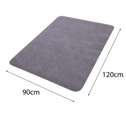 Anti Slip Absorbent Floor Mat - Double Classic - Grey