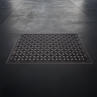 Conni Industrial Rubber Mat - Black