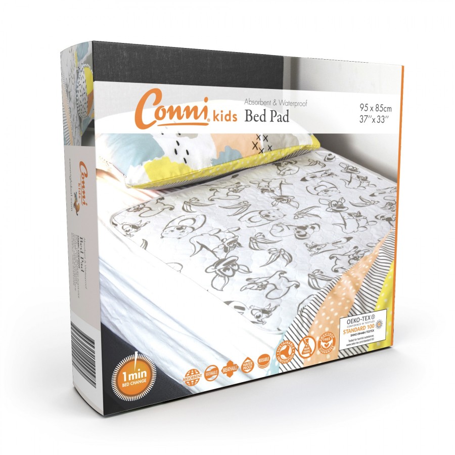 Conni Kids Reusable Bed Pad - Aussie Animals