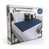 Conni X-wide Reusable Bed Pad with Tuck-ins Teal Blue - 2PACK