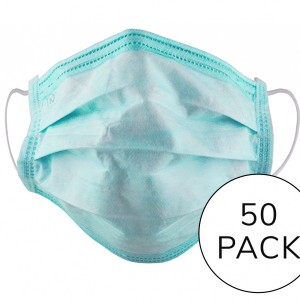 Disposable Protective Face Mask (17.5 x 9.5cm) - Pack of 50 masks