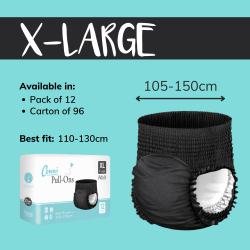 Conni Pull-Ons XLarge - Black - Carton