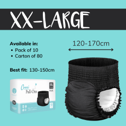 Conni Pull-Ons XXLarge - Black - Carton
