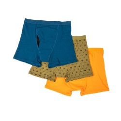 Conni Mens Kalven - Blue, Orange and Green - 3 PACK