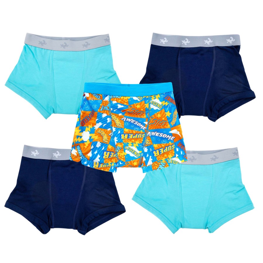 Conni Kids Tackers Sport - Hero, Navy, Aqua - 5 Pack