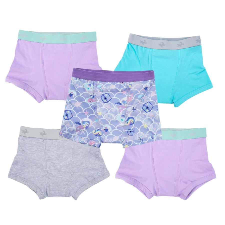 Conni Kids Tackers Sport - Mermaid, Grey, Bubblegum, Aqua - 5 Pack