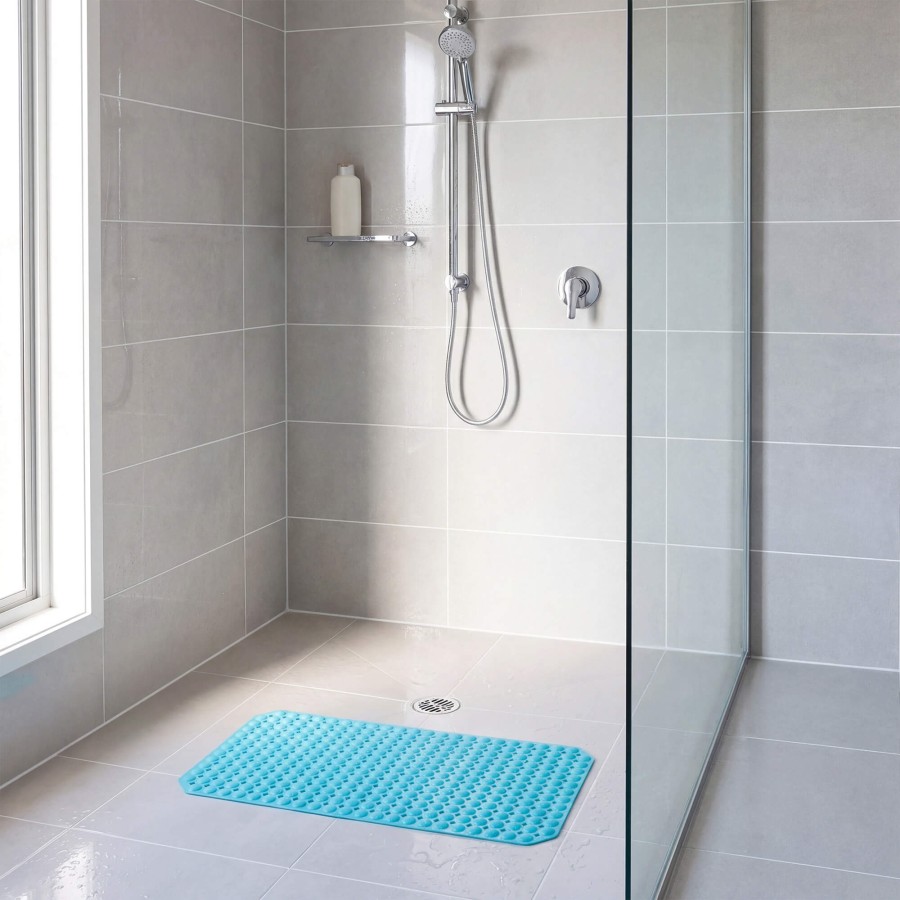 Conni Anti-Slip Shower Mat - Aqua