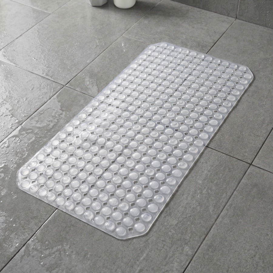 Conni Anti-Slip Shower Mat - Clear - 2 PACK