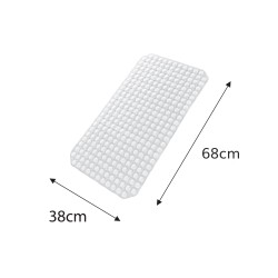 Conni Anti-Slip Shower Mat - Clear - 2 PACK