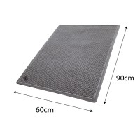 Anti-Slip and Absorbent Floor Mat - Waffle - Grey 