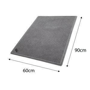Anti-Slip and Absorbent Floor Mat - Waffle - Grey 