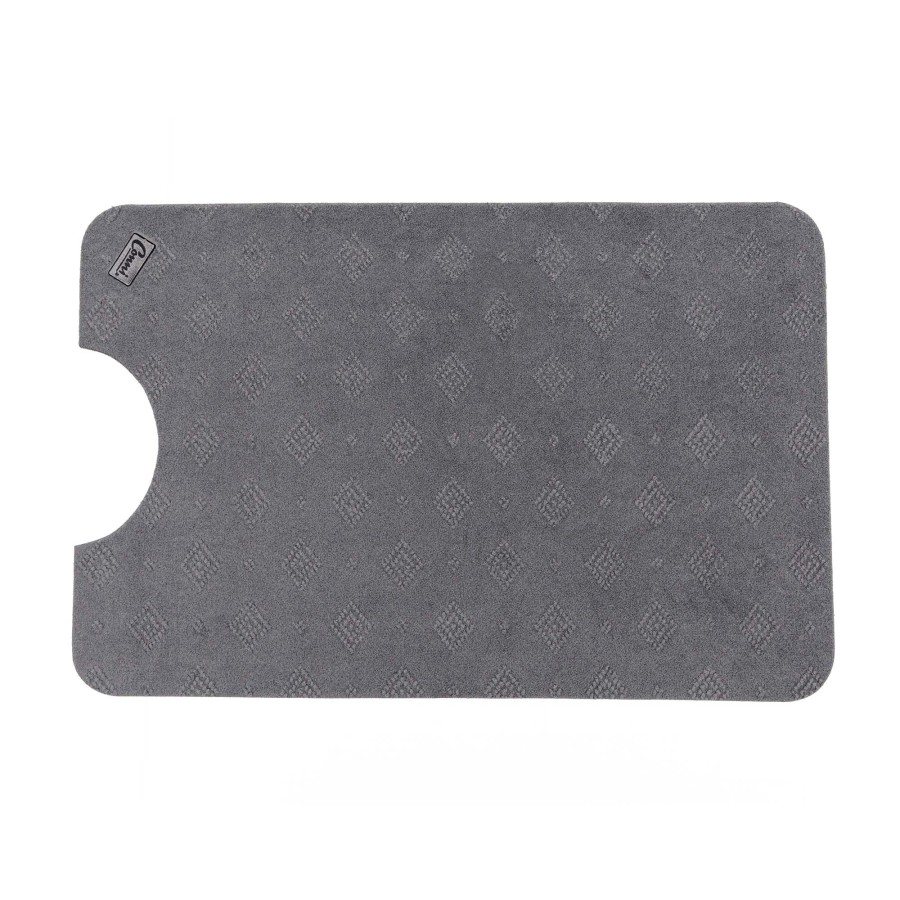 Conni Large Toilet Floor Mat - Grey