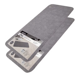 Anti Slip Absorbent Floor Mat - Long Runner - Grey - 2 PACK