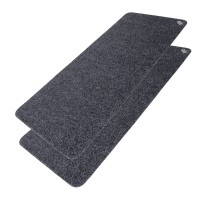 Conni Anti-Slip Floor Mat - Long Runner - Black and White Marble  - 2 PACK