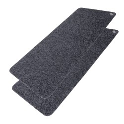 Conni Anti-Slip Floor Mat - Long Runner - Black and White Marble  - 2 PACK