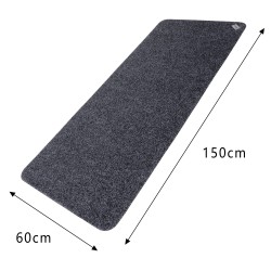 Conni Anti-Slip Floor Mat - Long Runner - Black and White Marble  - 2 PACK