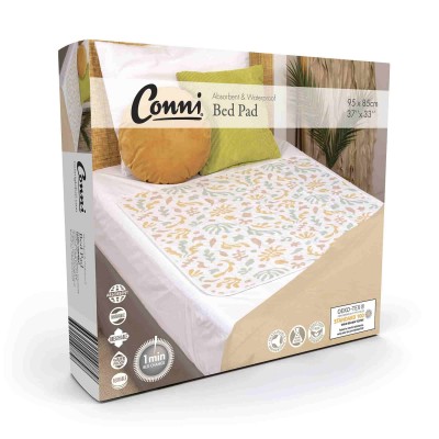 Conni Reusable Bed Pad - Organic Print