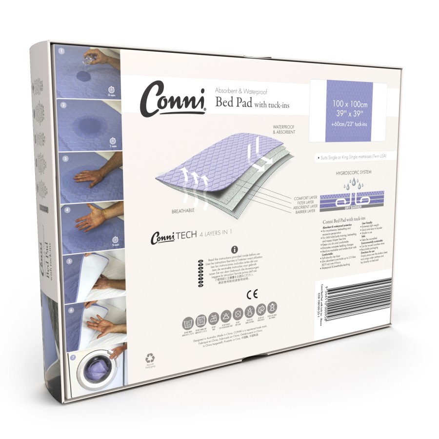 Conni Reusable Bed Pad - Mauve