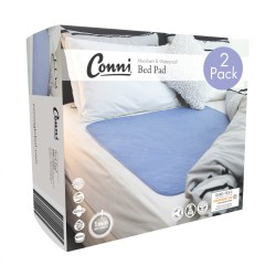 Conni Reusable Bed Pad Mauve - 2PACK