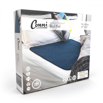 Conni Reusable Bed Pad - Teal Blue