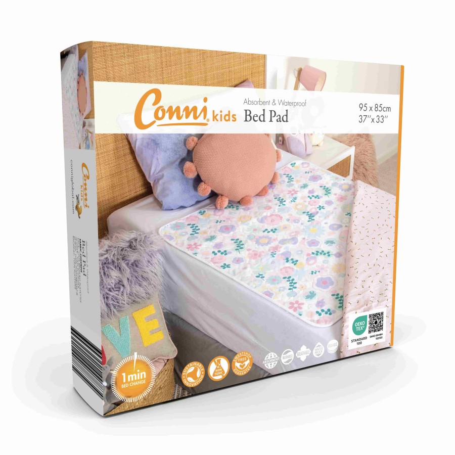Conni Kids Reusable Bed Pad -  Flower Print