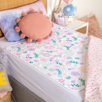 Conni Kids Reusable Bed Pad Flower Print - 2 Pack