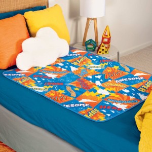 Conni Kids Reusable Bed Pad Hero Print - 2 Pack