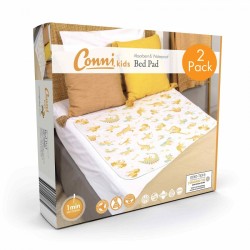 Conni Kids Reusable Bed Pad Unicorn & Dinosaur - 2 PACK