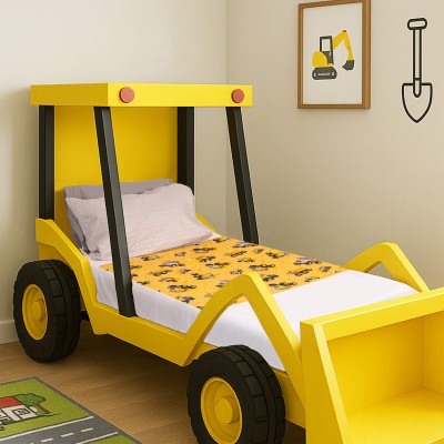 Conni Kids Bed Pad with Tuck-ins - Truck Print - 2 Pack