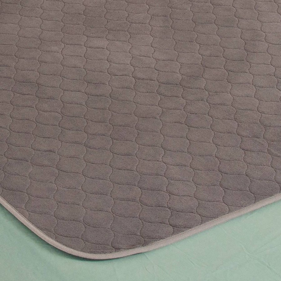 Conni Plush Top Bed Pad - Charcoal