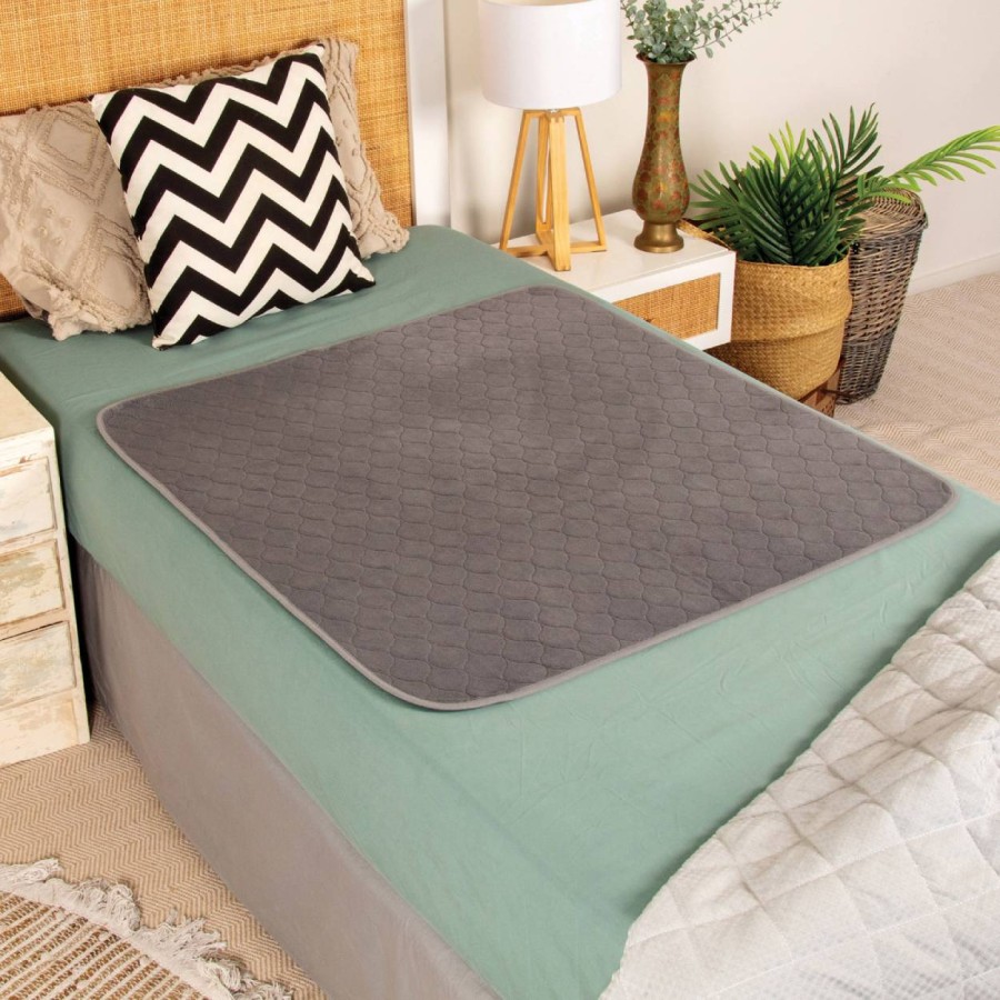 Conni Plush Top Bed Pad - Charcoal