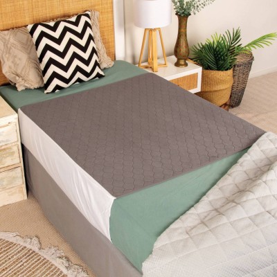 Conni Plush Top Bed Pad with Tuck-ins - Charcoal