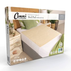 Conni Plush Top Bed Pad with Tuck-ins - Fawn