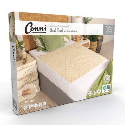 Conni Plush Top Bed Pad with Tuck-ins - Fawn