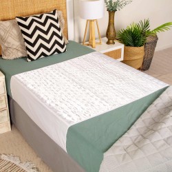 Conni Satin-Glide Bed Pad with Tuck-ins - White