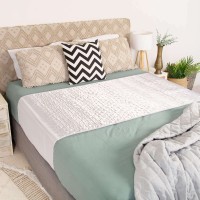 Conni Satin-Glide X-wide Bed Pad with tuck-ins - White