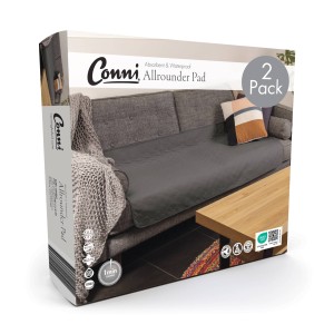 Conni Allrounder Pad Charcoal - 2 Pack