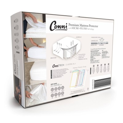 Premium Waterproof Mattress Protector - with Micro-Plush Technology with 2 Waterproof Pillow Protectors