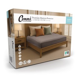 Premium Waterproof Mattress Protector - with Micro-Plush Technology - Charcoal