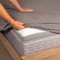 Premium Waterproof Mattress Protector - with Micro-Plush Technology - Charcoal
