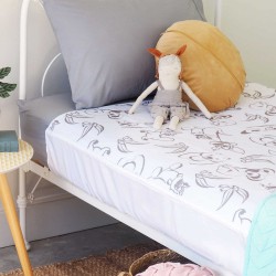 Conni Kids Reusable Bed Pad with Tuck-ins Aussie Animals - 2 PACK